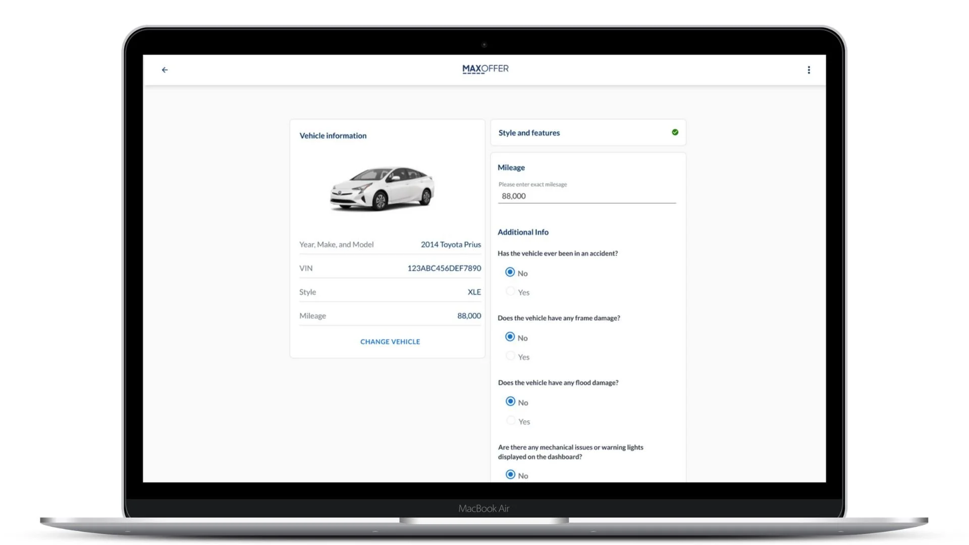 MaxOffer — product preview